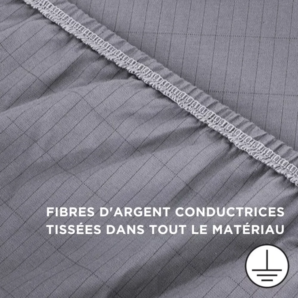 Drap housse de mise à la terre